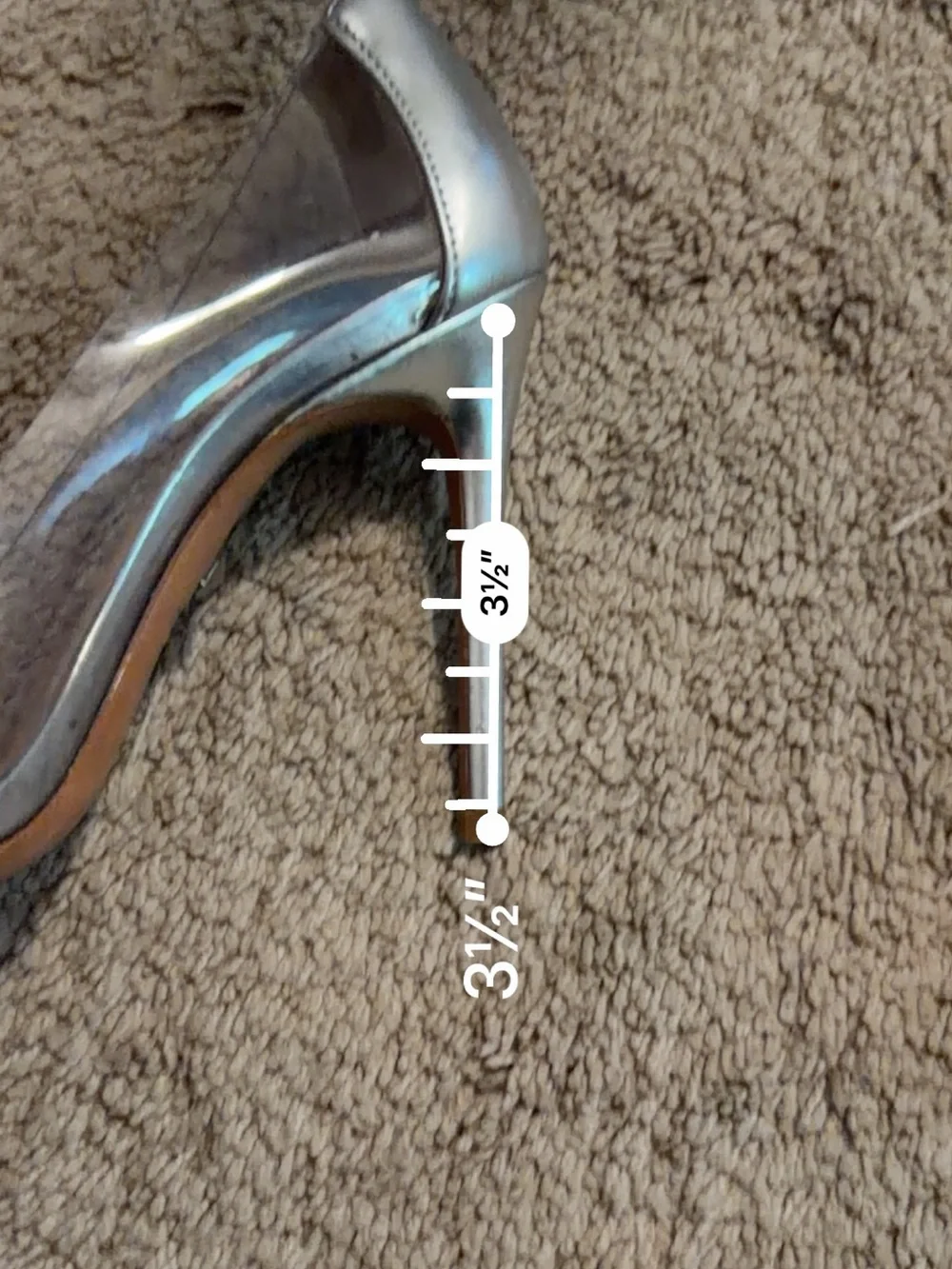 SCHUTZ Silver Pointed-Toe Pumps with Clear Panels